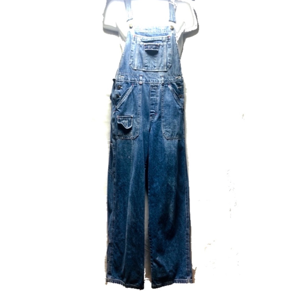 Women's distresse Denim Overalls 
Size M